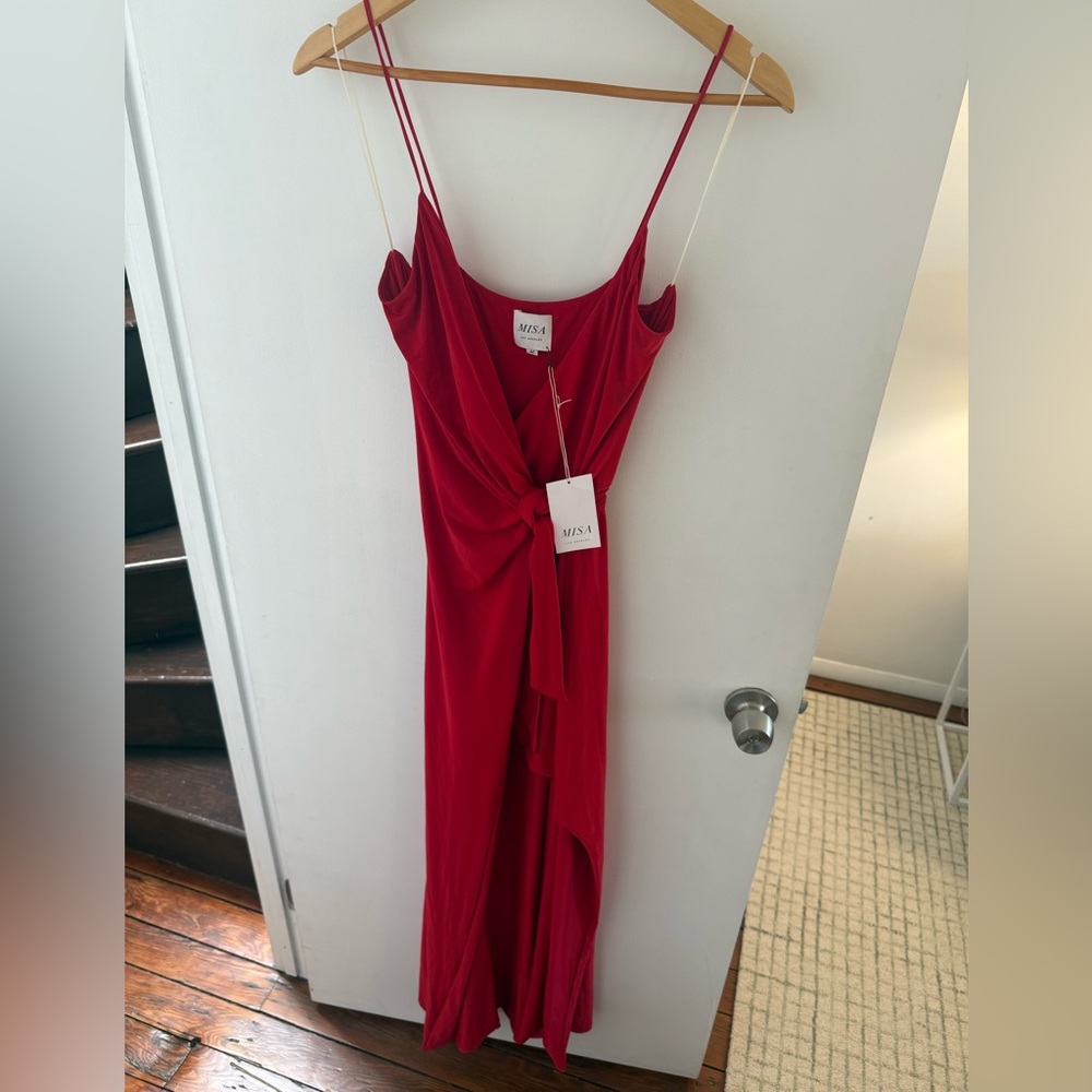 MISA Los Angeles Res Veronica Maxi Wrap Dress Size M